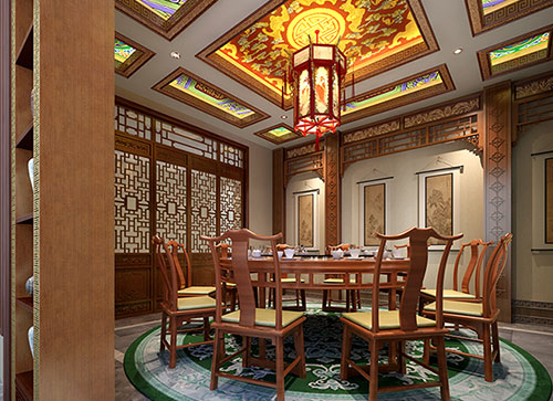 巴音郭楞中式古典风格家居装修设计效果图