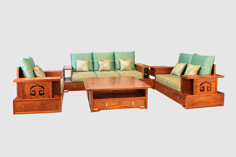 巴音郭楞中式实木沙发简直太美了
